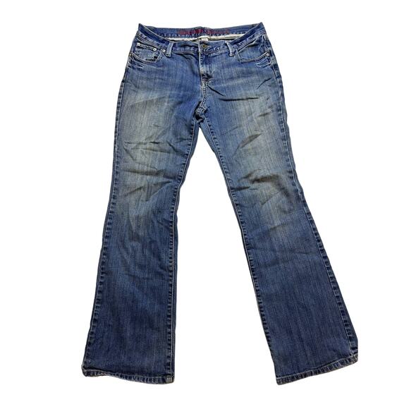Mossimo Jeans Size 11 Junior Bootcut Lighter Wash on Legs - Picture 1 of 10
